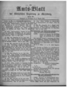 Amtsblatt der K&ouml;niglichen Regierung zu Merseburg. 1896.08.08 st&uuml;ck 32