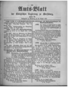 Amtsblatt der K&ouml;niglichen Regierung zu Merseburg. 1896.08.29 st&uuml;ck 35