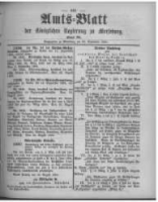 Amtsblatt der K&ouml;niglichen Regierung zu Merseburg. 1896.09.26 st&uuml;ck 39