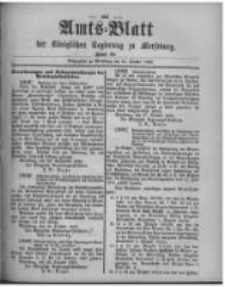 Amtsblatt der K&ouml;niglichen Regierung zu Merseburg. 1896.10.31 st&uuml;ck 44