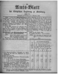 Amtsblatt der K&ouml;niglichen Regierung zu Merseburg. 1896.11.07 st&uuml;ck 45