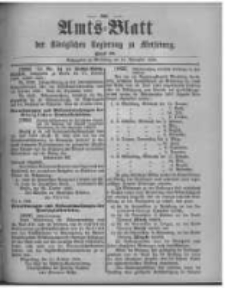 Amtsblatt der K&ouml;niglichen Regierung zu Merseburg. 1896.11.14 st&uuml;ck 46