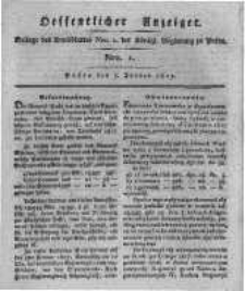 Oeffentlicher Anzeiger. 1817.01.07 Nro.1