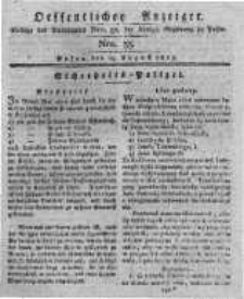 Oeffentlicher Anzeiger. 1817.08.19 Nro.33