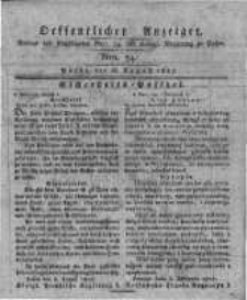 Oeffentlicher Anzeiger. 1817.08.26 Nro.34