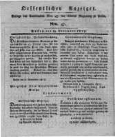 Oeffentlicher Anzeiger. 1817.11.25 Nro.47