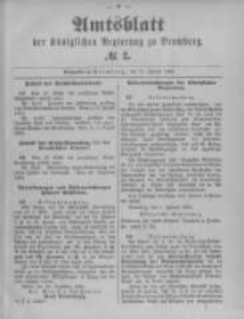 Amtsblatt der K&ouml;niglichen Preussischen Regierung zu Bromberg. 1894.01.11 No.2