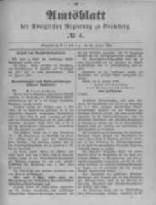 Amtsblatt der K&ouml;niglichen Preussischen Regierung zu Bromberg. 1894.01.25 No.4