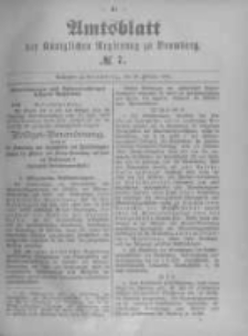Amtsblatt der K&ouml;niglichen Preussischen Regierung zu Bromberg. 1894.02.15 No.7
