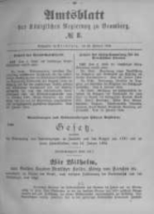 Amtsblatt der K&ouml;niglichen Preussischen Regierung zu Bromberg. 1894.02.22 No.8