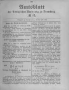 Amtsblatt der Königlichen Preussischen Regierung zu Bromberg. 1894.04.26 No.17