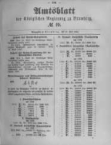 Amtsblatt der K&ouml;niglichen Preussischen Regierung zu Bromberg. 1894.05.10 No.19