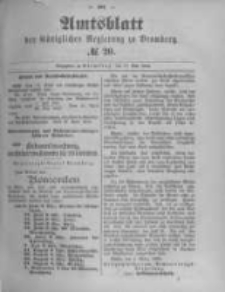 Amtsblatt der K&ouml;niglichen Preussischen Regierung zu Bromberg. 1894.05.17 No.20