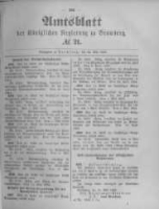 Amtsblatt der K&ouml;niglichen Preussischen Regierung zu Bromberg. 1894.05.24 No.21