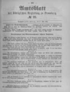 Amtsblatt der K&ouml;niglichen Preussischen Regierung zu Bromberg. 1894.05.31 No.22