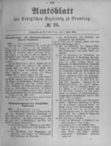 Amtsblatt der K&ouml;niglichen Preussischen Regierung zu Bromberg. 1894.06.07 No.23