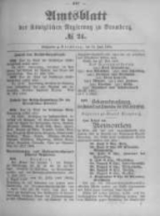 Amtsblatt der K&ouml;niglichen Preussischen Regierung zu Bromberg. 1894.06.14 No.24
