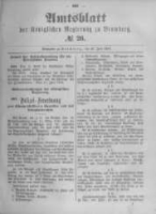 Amtsblatt der K&ouml;niglichen Preussischen Regierung zu Bromberg. 1894.06.28 No.26