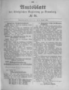 Amtsblatt der K&ouml;niglichen Preussischen Regierung zu Bromberg. 1894.08.02 No.31