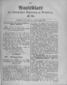 Amtsblatt der K&ouml;niglichen Preussischen Regierung zu Bromberg. 1894.08.30 No.35