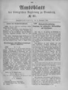 Amtsblatt der K&ouml;niglichen Preussischen Regierung zu Bromberg. 1894.09.13 No.37