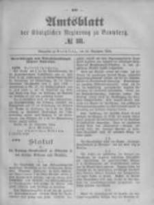 Amtsblatt der K&ouml;niglichen Preussischen Regierung zu Bromberg. 1894.09.20 No.38