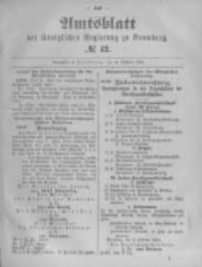 Amtsblatt der K&ouml;niglichen Preussischen Regierung zu Bromberg. 1894.10.18 No.42