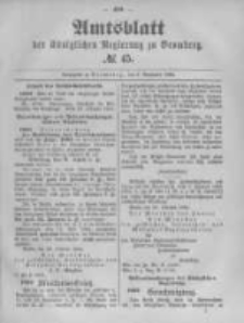 Amtsblatt der K&ouml;niglichen Preussischen Regierung zu Bromberg. 1894.11.08 No.45