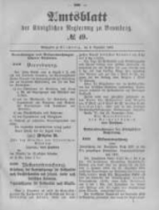 Amtsblatt der K&ouml;niglichen Preussischen Regierung zu Bromberg. 1894.12.06 No.49