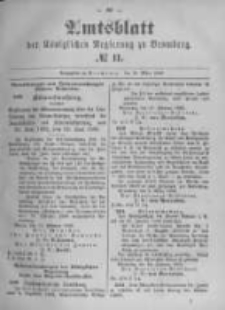 Amtsblatt der K&ouml;niglichen Preussischen Regierung zu Bromberg. 1896.03.12 No.11