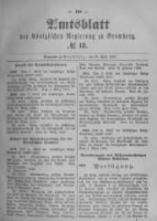 Amtsblatt der Königlichen Preussischen Regierung zu Bromberg. 1896.04.30 No.18