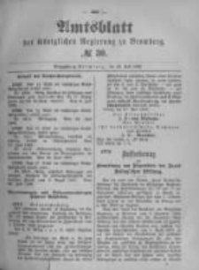 Amtsblatt der K&ouml;niglichen Preussischen Regierung zu Bromberg. 1896.07.23 No.30