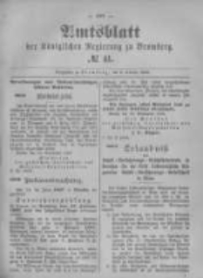 Amtsblatt der Königlichen Preussischen Regierung zu Bromberg. 1896.10.08 No.41