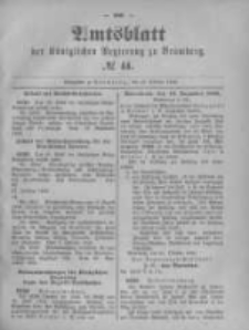 Amtsblatt der K&ouml;niglichen Preussischen Regierung zu Bromberg. 1896.10.29 No.44