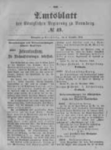 Amtsblatt der K&ouml;niglichen Preussischen Regierung zu Bromberg. 1896.12.03 No.49