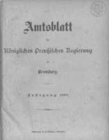 Amtsblatt der K&ouml;niglichen Preussischen Regierung zu Bromberg. 1897.01.07 No.1