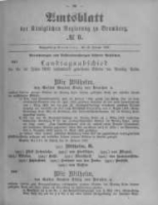 Amtsblatt der K&ouml;niglichen Preussischen Regierung zu Bromberg. 1897.02.25 No.8