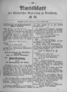 Amtsblatt der K&ouml;niglichen Preussischen Regierung zu Bromberg. 1897.03.11 No.10