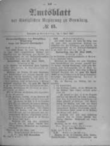 Amtsblatt der Königlichen Preussischen Regierung zu Bromberg. 1897.04.01 No.13