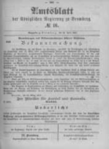 Amtsblatt der K&ouml;niglichen Preussischen Regierung zu Bromberg. 1897.04.22 No.16