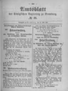 Amtsblatt der K&ouml;niglichen Preussischen Regierung zu Bromberg. 1897.05.13 No.19