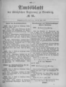 Amtsblatt der K&ouml;niglichen Preussischen Regierung zu Bromberg. 1897.06.24 No.25