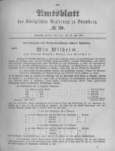 Amtsblatt der K&ouml;niglichen Preussischen Regierung zu Bromberg. 1897.07.29 No.30