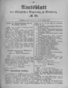 Amtsblatt der K&ouml;niglichen Preussischen Regierung zu Bromberg. 1897.08.12 No.32