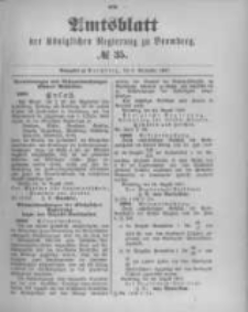 Amtsblatt der K&ouml;niglichen Preussischen Regierung zu Bromberg. 1897.09.02 No.35