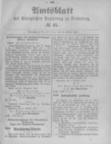 Amtsblatt der K&ouml;niglichen Preussischen Regierung zu Bromberg. 1897.10.14 No.41