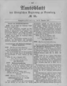 Amtsblatt der K&ouml;niglichen Preussischen Regierung zu Bromberg. 1897.12.23 No.51