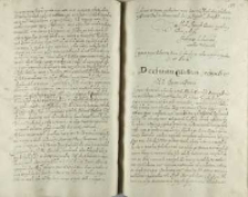 Declaratia castellana czechowskiego [Mikołaja Spytka Ligęzy], Dan ze stanowiska mego 19.08.1606