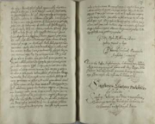 Supplicatia ślachtey podolskiey do rokoszu. Supplica slachcicow z pod Bara woiewodztwa podolskiego na wolny rokosz pod Sendomirz do wielmoznych naszych Mciwych panow, pod Wiślicą 20.08.1606