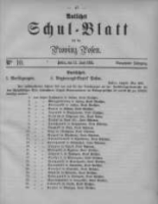 Amtliches Schul-Blatt f&uuml;r die Provinz Posen 1881.06.13 Jg.14 Nr10